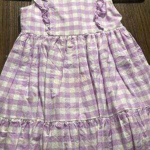 Max Studio Kids Lilac and White Gingham Dress